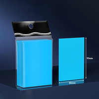 50 pochettes pour cartes de visite, texture mate rugueuse, 66x91, matériau PP de qualité supérieure, blocage RFID