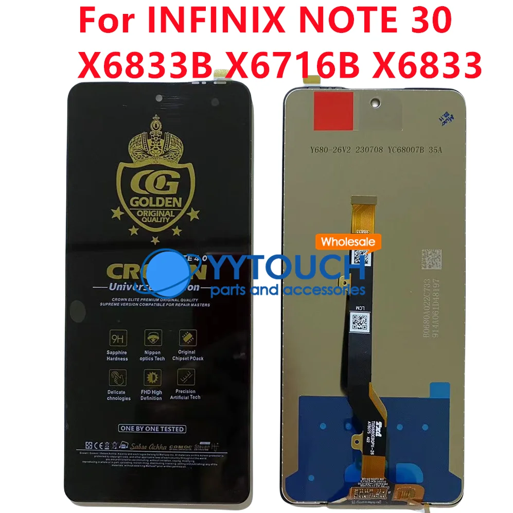 Pantalla LCD Original para Infinix Note 30 X6833B X6716B, montaje de digitalizador con pantalla Pantalla LCD Original para Infinix Note 30 X6833B X6716B, montaje de digitalizador con pantalla