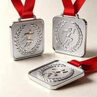 Médailles personnalisées en gros, médailles vierges en alliage de zinc 3D, médailles de marathon, médailles sportives en métal pour le basketball, le football, avec ruban