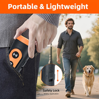 Nouvel appareil anti-aboiement ultrasonique rechargeable 3-en-1 portable pour l'entraînement des chiens avec lampe de poche