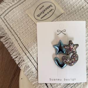 2025 diseño de moda <span class=keywords><strong>Little</strong></span> Baby Girls <span class=keywords><strong>Star</strong></span> con corazón Clip niño niños brillantes accesorios para el cabello A40 - Product Image 4