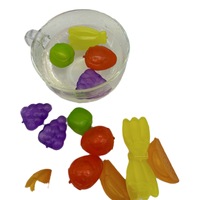 Glaçons en plastique réutilisables en forme de fruit de vente directe refroidissant des particules de glace pour des accessoires de barre
