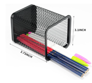 Square Pen Holder for Desk Wire Mesh Pencil Cup Holder for Desk <b>Organizer</b> for Office Supplies - Product Image 2