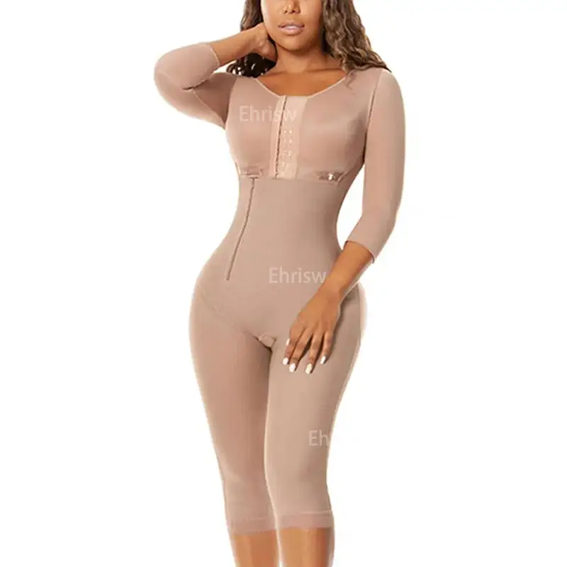 Uso Post-chirurgico donna Body Shaper tessuti a compressione intelligente cintura lunga al ginocchio