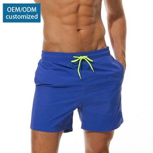 กางเกงว่ายน้ำผู้ชายผ้าสแปนเด็กซ์โพลีเอสเตอร์แบบแห้งเร็ว กางเกงขาสั้นออกกำลังกาย ชุดว่ายน้ำชายหาดลำลอง กางเกงชายหาดสำหรับเล่นกีฬา - Product Image 4