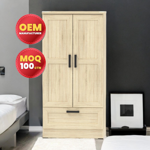 Armario personalizable de 2 puertas con aglomerado de madera eficiente Malasia OEM Diseño contemporáneo Tamaño de color personalizado para talleres - Product Image 1