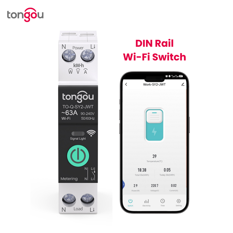 Wi Fi 63A Smart Switch DIN