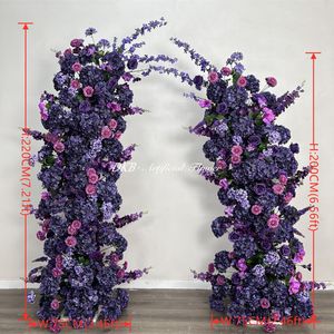 Durable Simulation wedding corner <b>flowers</b> arch set Silk <b>Flower</b> Church Window Exhibition Hall Scene Layout Arch Proposal Wedding - Product Image 6