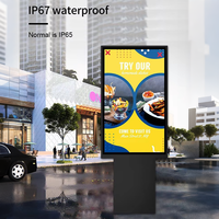 Meistverkauftes Ultraflaches 95,5mm Design 49 Zoll Outdoor Digital Signage mit 50.000 Stunden Lebensdauer für Einkaufszentren und Einzelhandelsplätze