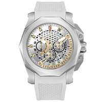 Montre sport pour homme en métal à vente chaude, 10 ATM, mouvement japonais, avec logo client, montres chrono OEM