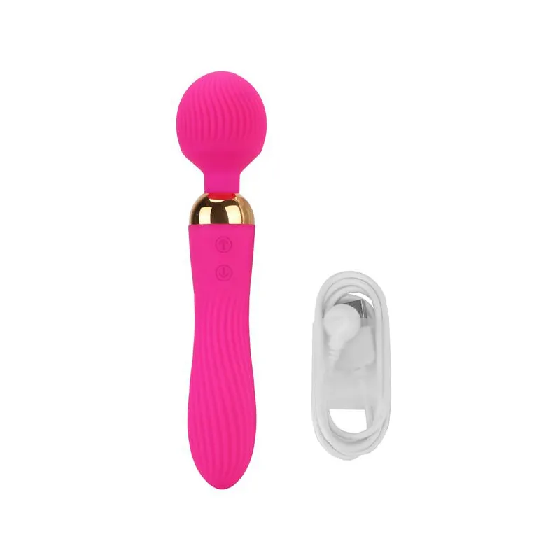 Rechargeable Double Head Vibration Electric Sex Av Handheld Massager Wand sex toys for women