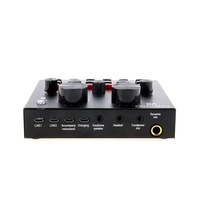 Jeu de cartes son V8 avec logo personnalisé Microphone karaoké double professionnel Carte son universelle pour ordinateur Diffusion en direct