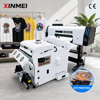Nouvelle imprimante DTF automatique à 2 têtes XM Commercial, machine de transfert de film PET avec encre CMYK et blanche, machine d'impression DTF