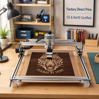 Graveur laser de bureau 4240, machine de gravure laser portable, mini routeur CNC pour le bois, l'aluminium, l'acrylique, le plastique, outil de bricolage