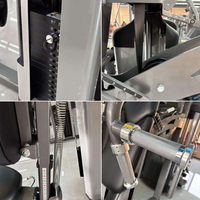 Machine à abductions et adductions des hanches à double fonction avec pile de poids pour les exercices des cuisses intérieures et extérieures dans les centres de fitness