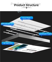 LeArt Custom Car Beauty Film Repair Shop Exhibition Booth Led Illuminated Soft Stretch Ceiling Film Fabric Light Box