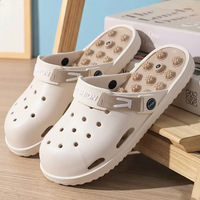 Magnetische Sommer-EVA-Schuhe mit Druckpunkt-Massageplatte, Fußpunkt-Stimulation, rutschfeste Paar-Hausschuhe, Sandalen für Herren