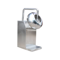 Machine semi-automatique en acier inoxydable pour le revêtement de chocolat, machine à enrober les cacahuètes et les amandes dans le sucre
