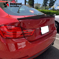 Aileron de coffre arrière en fibre de carbone, style M4, moulé par compression, pour BMW Série 4 F36 Gran Coupé
