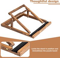 Planche à Puzzle Pliable Plate-Forme Portable Légère Chevalet en Bois Table à Puzzle Pliante en Feutre pouvant contenir jusqu'à 1000 Pièces