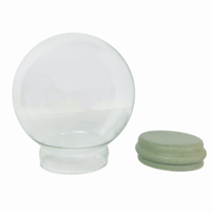 80mm Empty Resin <strong>Snow</strong> Globe Dome <strong>Ball</strong> with Rubber Plug DIY Love Gift Eco-Friendly Hand-painted Home Decor Display Accessories - Product Image 3