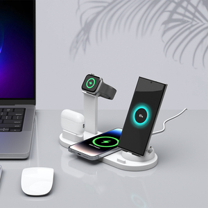 <span class=keywords><strong>Cargador</strong></span> Rápido de 15W para <span class=keywords><strong>iPhone</strong></span>, Reloj y Auriculares, Estación de Carga Inalámbrica 6 en 1, Productos para Dropshipping 2025 - Product Image 6