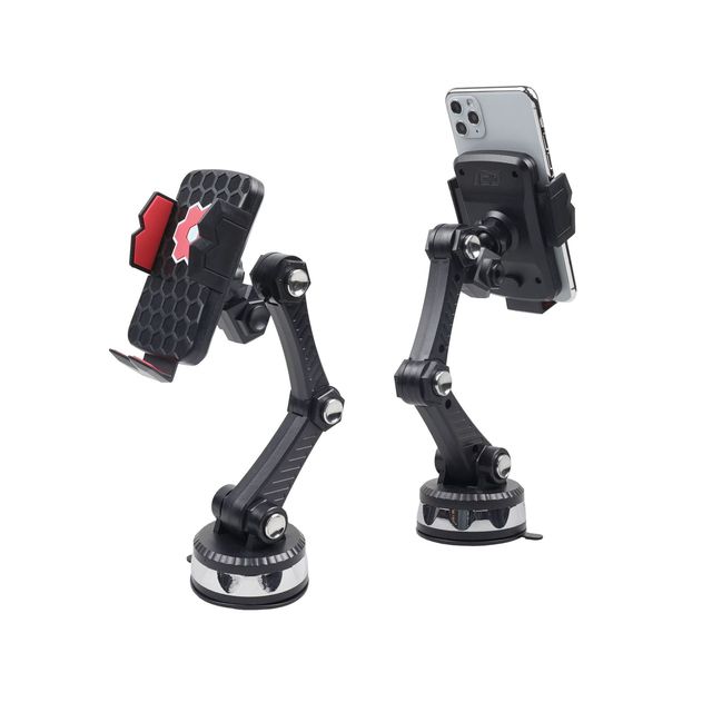 Long Arm Truck Phone Holder Windshield & Dashboard Mount Extended Car Navigation Stand ABS Material Universal Fit Wholesale