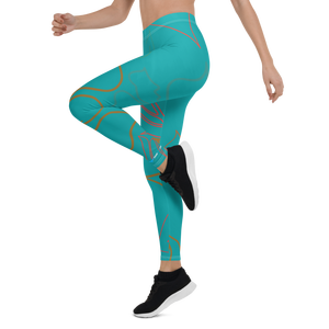 Leggings Largos CoastFlex Aqua Aloha para Mujer - Product Image 5