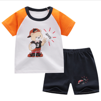 Set Pakaian Butik Anak Bayi, Kaus Lengan Pendek Dua Potong Setelan Musim Panas