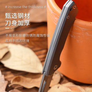 Este cuchillo portátil es adecuado para defensa personal al aire libre, camping, senderismo, viajes y uso doméstico. Es un cuchillo plegable para frutas. - Product Image 3