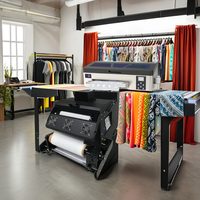 Imprimante DTF entièrement automatique à double tête XP600 60 cm, nouvelle, garantie 3 ans, avec agitateur de poudre pour film PET, machine d'impression de t-shirts
