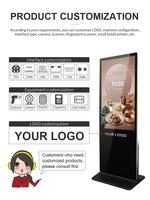 Écrans LCD Boîtier étanche LCD Écran tactile pour support de menu Affichage au sol Logo Intérieur