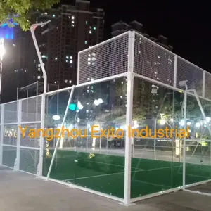 EXITO 2024 Hot Sale Padel Tennis Court Wholesale Factory Price Panoramic Sport Paddle Tennis Court