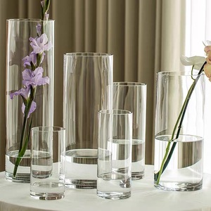 <span class=keywords><strong>Jarrón</strong></span> de Vidrio Creativo de Cilindro Recto, <span class=keywords><strong>Jarrón</strong></span> <span class=keywords><strong>Grande</strong></span> de Vidrio Borosilicato Grueso para <span class=keywords><strong>Decoración</strong></span> - Product Image 3