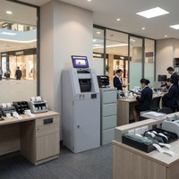 Terminal de dépôt d'espèces commercial pour supermarchés avec détection de contrefaçon, usine OEM Jinrui CDM-9000A, machine de dépôt d'espèces