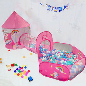 Nuevo Juego <span class=keywords><strong>de</strong></span> Tres Piezas <span class=keywords><strong>de</strong></span> Unicornio Rosa con Arcoíris, Castillo <span class=keywords><strong>de</strong></span> Cuento <span class=keywords><strong>de</strong></span> <span class=keywords><strong>Hadas</strong></span>, Casa <span class=keywords><strong>de</strong></span> Juegos, Túnel <span class=keywords><strong>de</strong></span> Arrastre y Piscina <span class=keywords><strong>de</strong></span> Pelotas para Niños Pequeños - Product Image 4