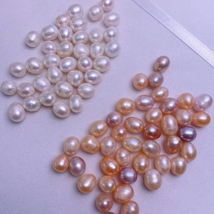 Wholesale Freshwater <b>Edison</b> Baroque Pearl 9-10mm Avocado Color Strong <b>Light</b> Irregular Headstock Loose Bare Pearls - Product Image 3