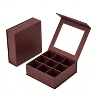 Boîte à biscuits au chocolat de luxe avec logo personnalisé, revêtement UV, fermeture magnétique, emballage cadeau portable et écologique