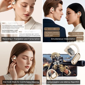 Auriculares con gancho para la oreja abierto M62, Auriculares deportivos con traductor de IA, compatibles con interpretación simultánea y traducción de llamadas en tiempo real - Product Image 5