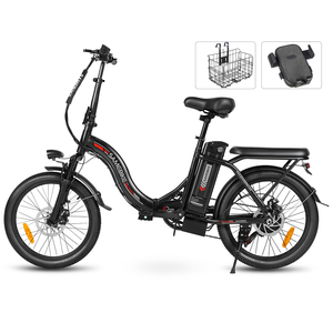 Bajo MOQ SAMEBIKE OEM 20 pulgadas pequeña ebike 36V 12Ah batería de litio 350W motor trasero ciudad bicicleta eléctrica plegable - Product Image 1