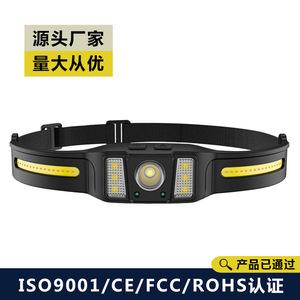 Headlamp H306 Rechargeable 1200mAh LED Light Sensor <b>Mining</b> <b>Lamp</b> Headband Style - Product Image 3