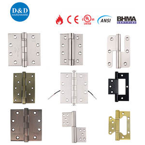Bisagras de puerta Rodamiento de bolas de acero inoxidable Pivote Oro Negro CE UL Bisagra de puerta de metal de madera para dormitorio con clasificación de fuego - Product Image 3