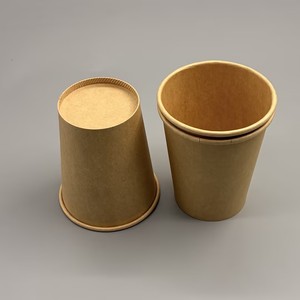 Gobelets en papier kraft jetables empilables, épais et personnalisés pour café et boissons – Vente en gros - Product Image 6