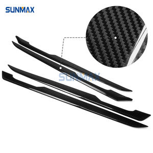 Bandes de panneau de porte en fibre de carbone sèche, garniture de couverture, accessoires intérieurs de voiture pour VW <span class=keywords><strong>Golf</strong></span> 8 MK8 GTI GTE <span class=keywords><strong>GTD</strong></span> R Line 2020 2021 <span class=keywords><strong>2022</strong></span> - Product Image 1