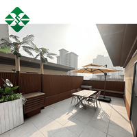Panneau mural décoratif extérieur en WPC, panneau rainuré pour revêtement extérieur, bardage extérieur 219MM 26MM, revêtement mural en WPC