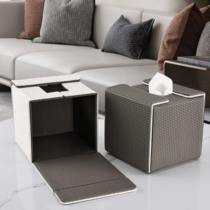 Portatovagliolo pieghevole magnetico a doppio lato con scatola di fazzoletti in PU addensato creativo per decorazione <span class=keywords><strong>da</strong></span> tavolo <span class=keywords><strong>da</strong></span> ristorante di casa Hotel - Product Image 1