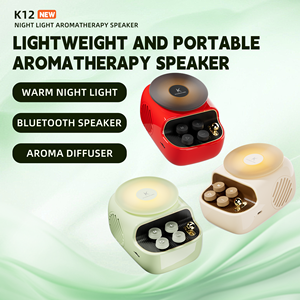 Kuangxiang dễ thương BT loa với 1200mAh pin sạc mini âm nhạc & hương thơm ánh sáng tủ nhựa tạo ra một không gian êm dịu - Product Image 2