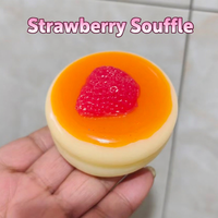 Jouet Squishy TPR Soufflé à Rebond Lent, Anti-Stress, Sensoriel, Inspiré des Desserts