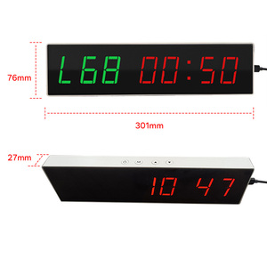Temporizador digital inteligente portátil para gimnasio, temporizador de cuenta regresiva para lograr un entrenamiento eficiente y planes con diseño enchufable - Product Image 3