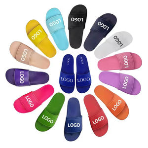 Men Slides Custom PVC Sliders Sandals Slippers Indoor Wholesale Custom LOGO Slippers for Women - Product Image 1